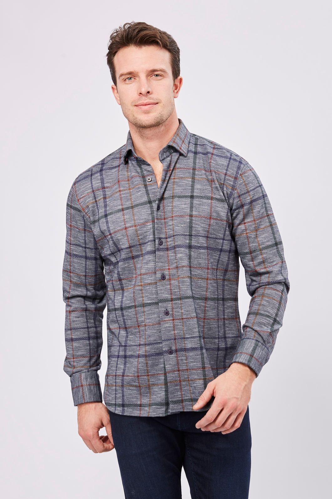 FW22 Max Colton James Shirt in Grey Multi