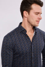 Load image into Gallery viewer, FW22 Max Colton James Shirt in Navy Print

