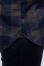 Load image into Gallery viewer, FW22 Max Colton James Shirt in Grey Navy Plaid (Big &amp; Tall)
