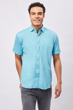 Load image into Gallery viewer, Short Sleeve Aqua Knit
