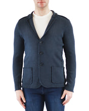 Load image into Gallery viewer, Navy &amp; Blue Deconstructed Knit Sport Coat
